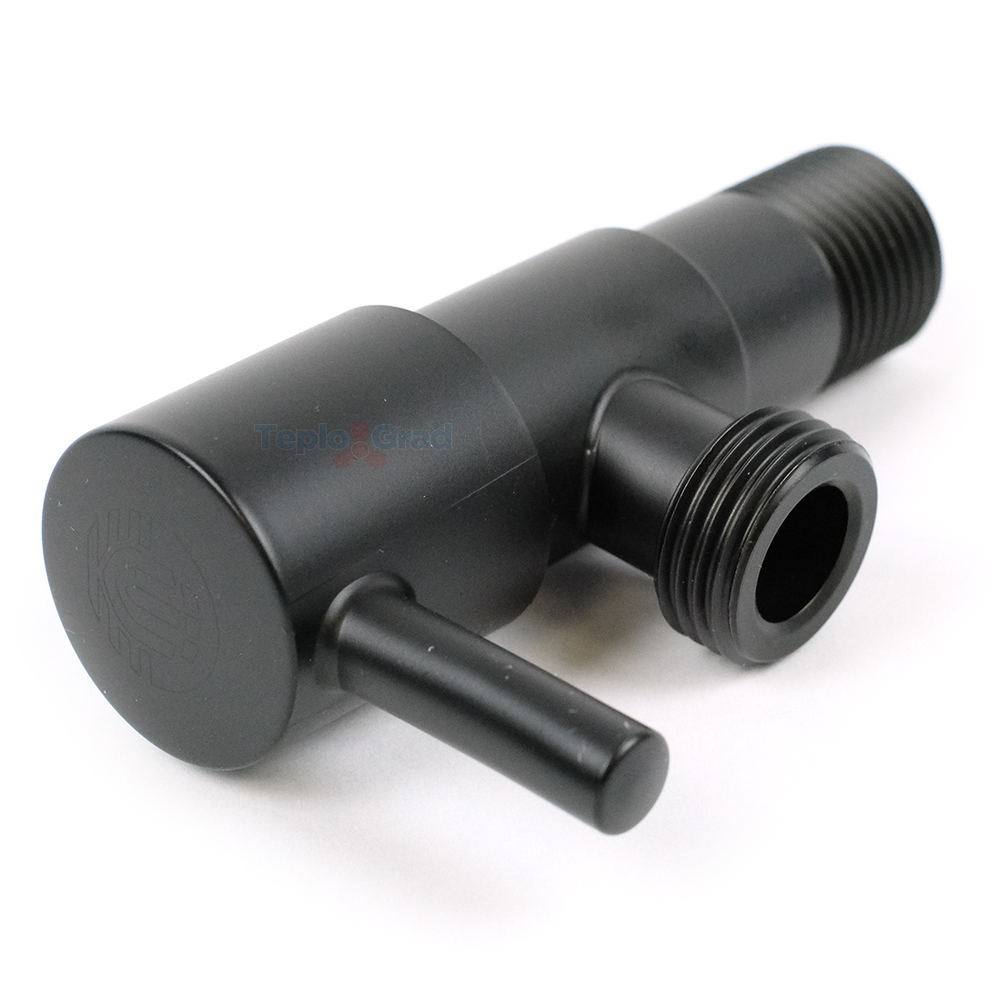 Кран угловой TIM 1/2x1/2 НР нержавеющая сталь (черный матовый) Кран угловой TIM 1/2x1/2 НР нержавеющая сталь (черный матовый)