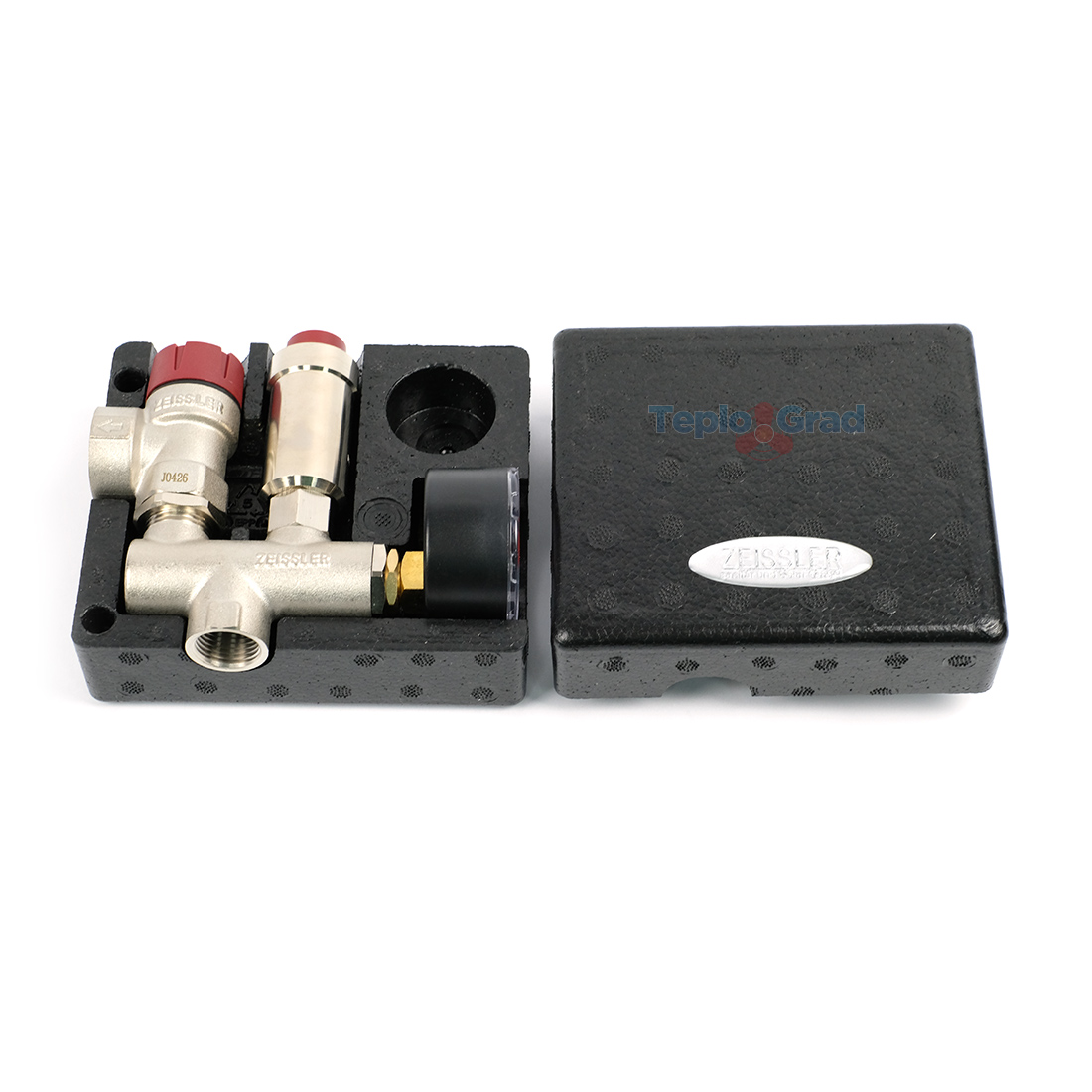 Группа безопасности котла Zeissler 1/2 до 50 кВт с теплоизоляцией