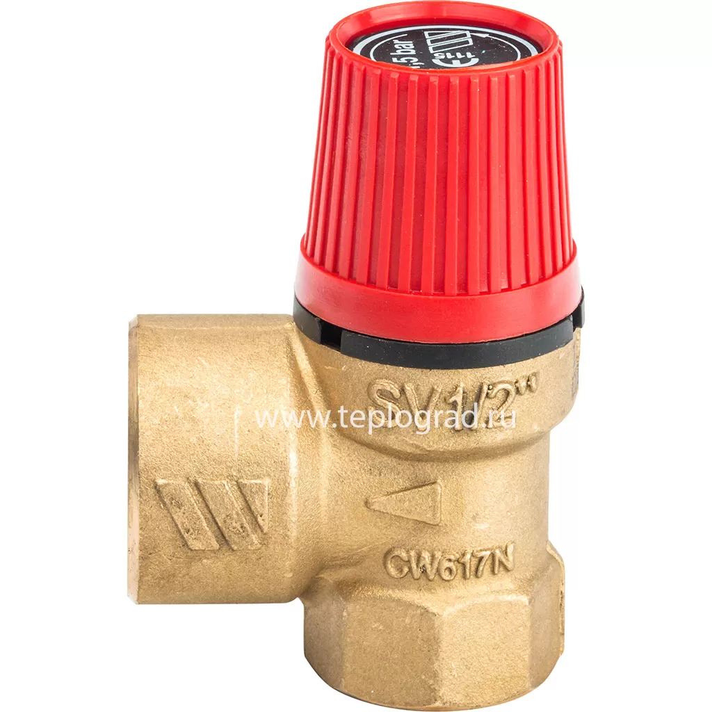 Предохранительный клапан Watts SVH 15-1/2, 1,5 бар для системы отопления