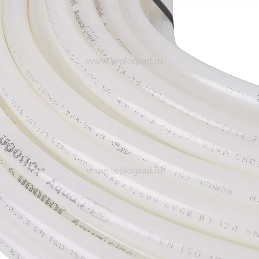 Труба белая Uponor Aqua Pipe 20x2,8 PN10 бухта 50 м Труба белая Uponor Aqua Pipe 20x2,8 PN10 бухта 50 м