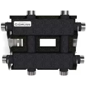 Распределительный коллектор Gidruss MK-60-3DU.EPP (60 кВт G 1, 2+1 конт. G 1, теплоизоляция)