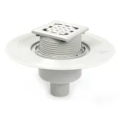 Трап для душевой с сухим затвором TIM 10x10см. прямой (вертикальный) выпуск Трап для душевой с сухим затвором TIM 10x10см. прямой (вертикальный) выпуск