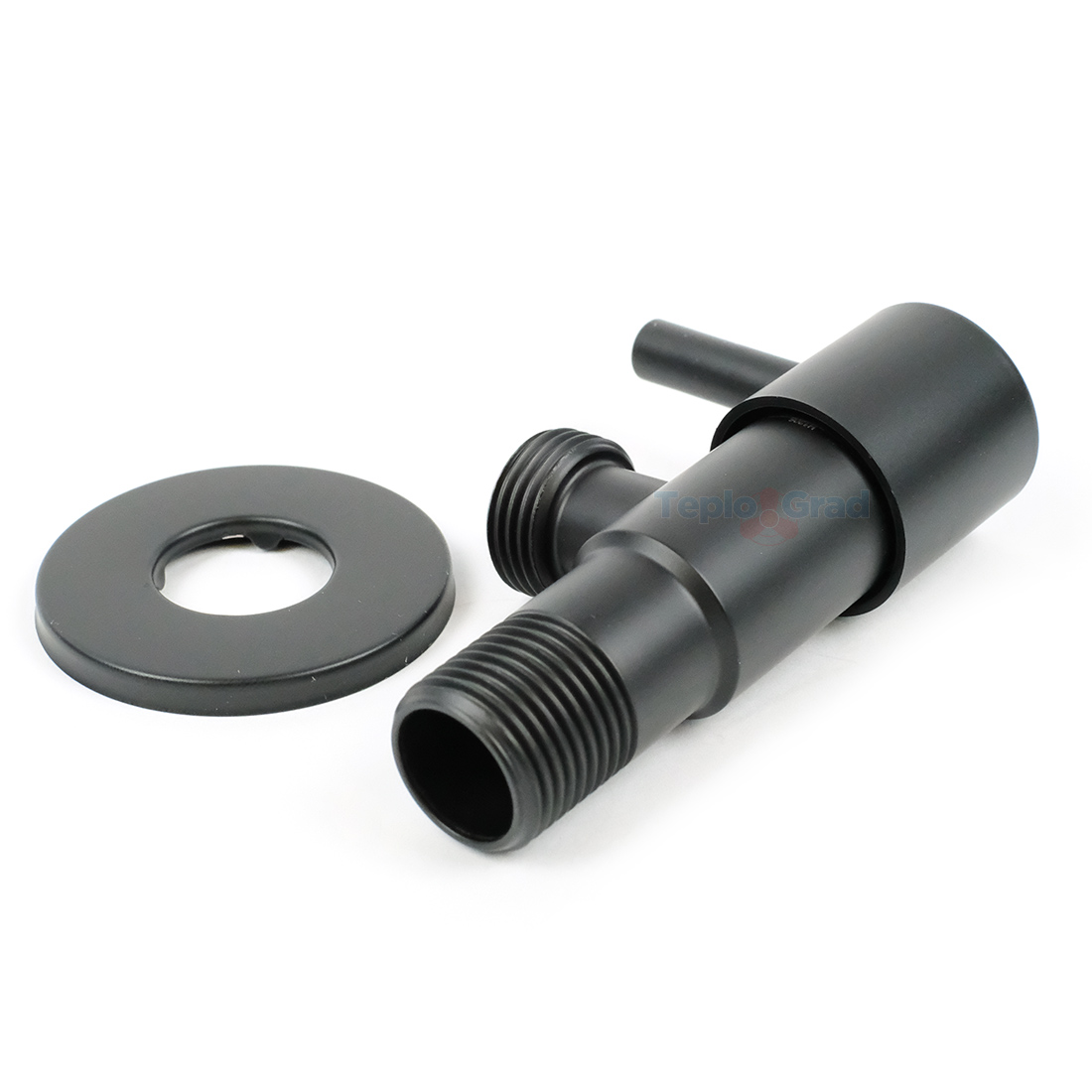 Кран угловой TIM 1/2x1/2 НР нержавеющая сталь (черный матовый) Кран угловой TIM 1/2x1/2 НР нержавеющая сталь (черный матовый)