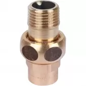 Сгон 18x1/2 ВП-НР Sanha 4331g с плоским уплотнением, бронза 143311812