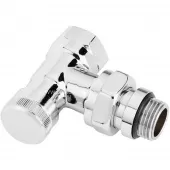 Клапан запорный Danfoss RLV-CX угловой 1/2 хромированный