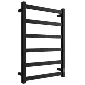 Электрический полотенцесушитель Stout JAZZ quadro 500x800 черный матовый
