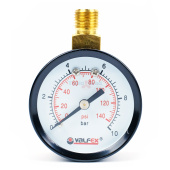 Манометр радиальный Valfex 50 мм, 0-10 бар, 1/4 (верх. подключение)