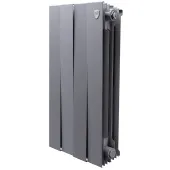 Биметаллический радиатор Royal Thermo PianoForte 500 Silver Satin 4 секции