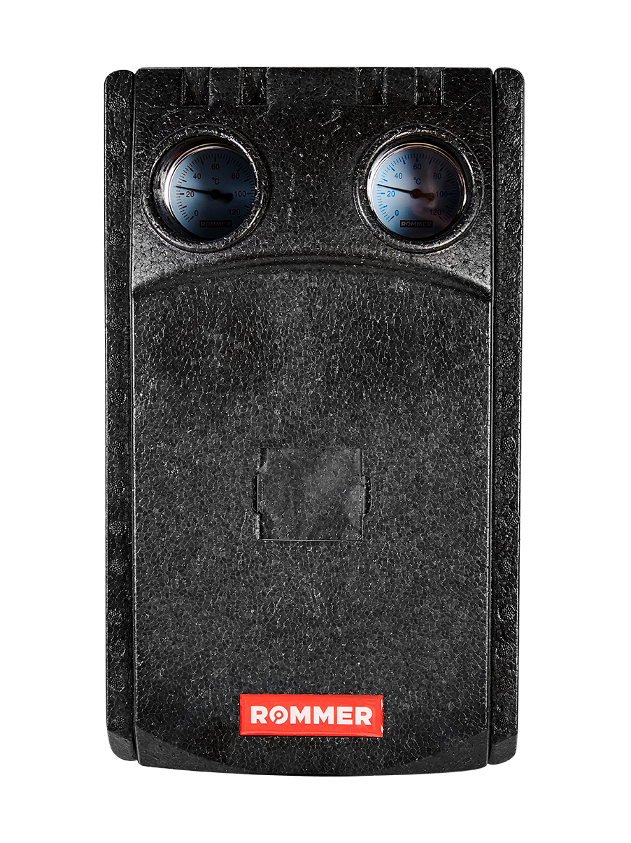 Насосная группа Rommer с термостатическим смесительным клапаном (35-60°С) 1 без насоса