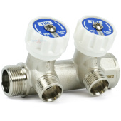 Коллектор c регулирующими вентилями TIM 3/4x1/2 - 2 выхода