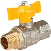 Кран шаровой для газа Itap LONDON 069 НВ 1/2, ручка бабочка