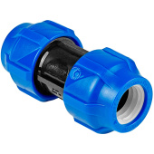 Муфта Valfex 50 для ПНД труб компрессионная Муфта Valfex 50 для ПНД труб компрессионная