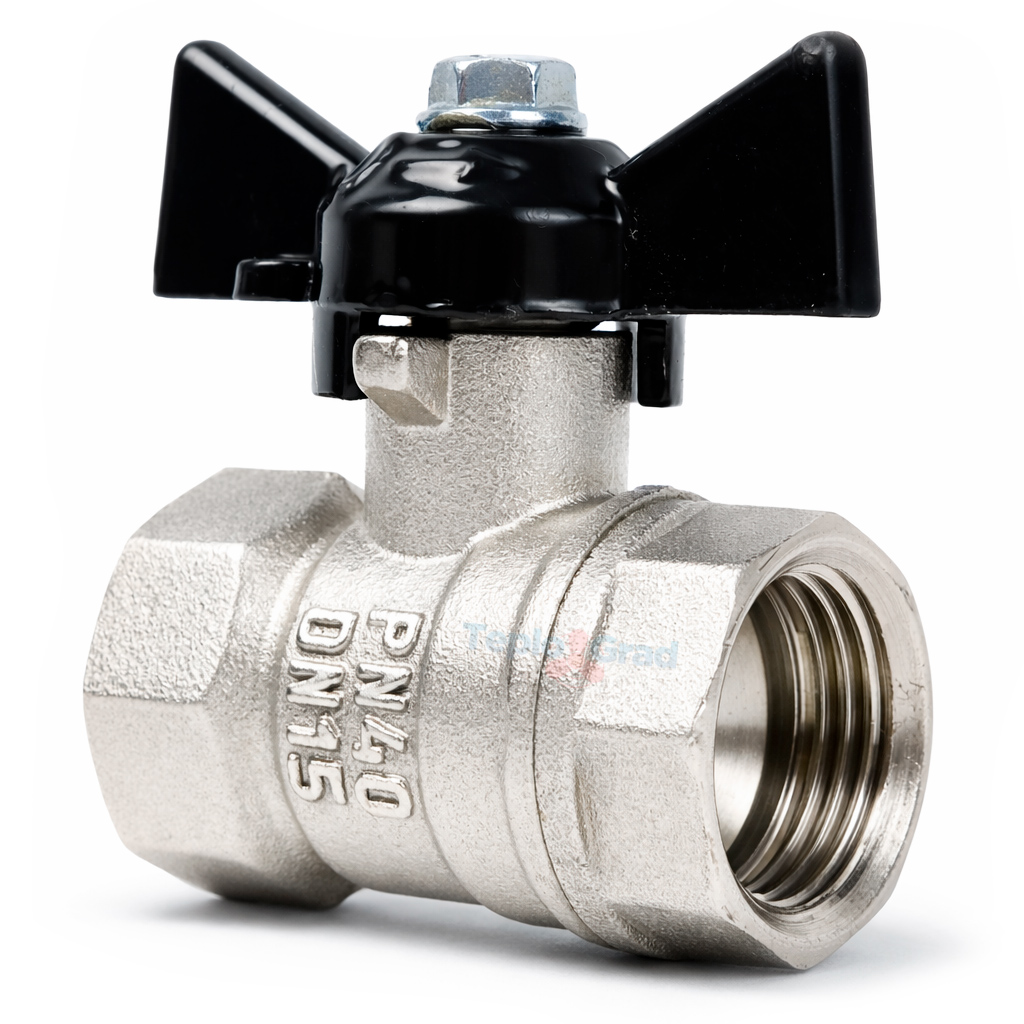 Кран шаровой Valfex DeltaPro ВВ 1/2, ручка бабочка