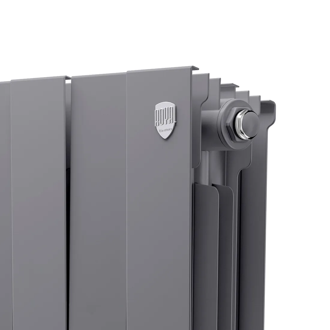 Биметаллический радиатор Royal Thermo PianoForte 500 Silver Satin 10 секций Биметаллический радиатор Royal Thermo PianoForte 500 Silver Satin 10 секций