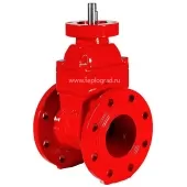 Задвижка чугунная красная Reon RSV02 DN150 PN16 под установку привода, для систем пожаротушения