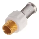 Пресс соединение Henco НР 16x1/2 белое Пресс соединение Henco НР 16x1/2 белое