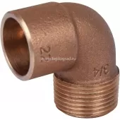 Угловой переход 22x3/4 ВП-НР Sanha 4092g, бронза 140922234