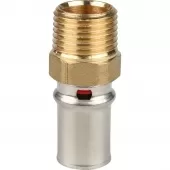 Переходник с наружной резьбой прессовой Stout 1/2 x 16 Переходник с наружной резьбой прессовой Stout 1/2 x 16