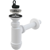 Сифон для раковины AlcaPlast A410 с нержавеющей решеткой
