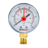 Манометр радиальный Valfex 50 мм, 0-10 бар, 1/4