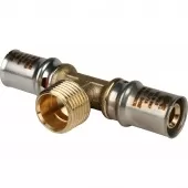 Тройник переходной с наружной резьбой прессовой Stout 16 x 1/2 x 16