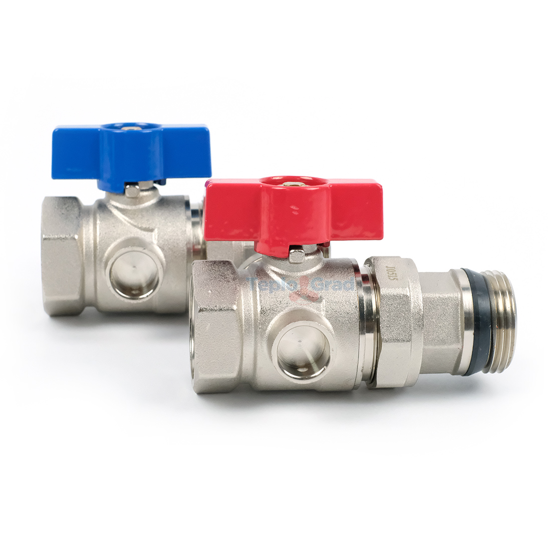 Комплект шаровых кранов TIM с полусгоном 1