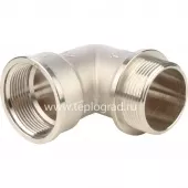 Угольник с упором 1 1/2 ВН никелированный Stout