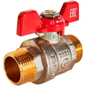 Кран шаровой Rommer НН 1 1/4, ручка бабочка Кран шаровой Rommer НН 1 1/4, ручка бабочка