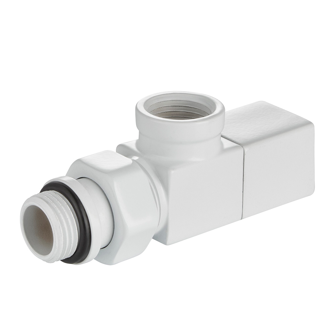 Набор дизайн-вентилей Royal Thermo CUBE 1/2 осевой (белый)