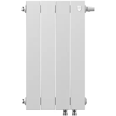 Биметаллический радиатор Royal Thermo PianoForte 500 Bianco Traffico VDR80 4 секции с нижним подключением