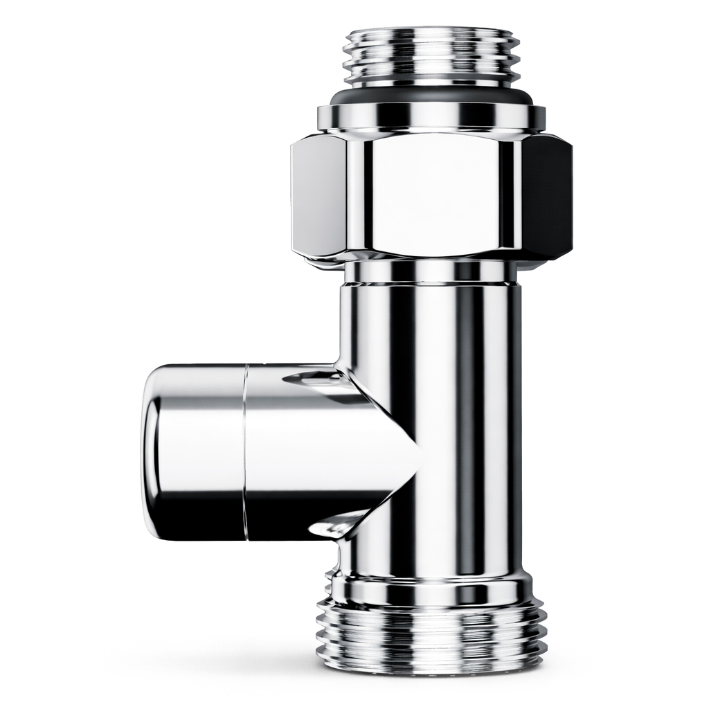 Узел нижнего подключения Royal Thermo Design прямой 1/2x3/4, хром