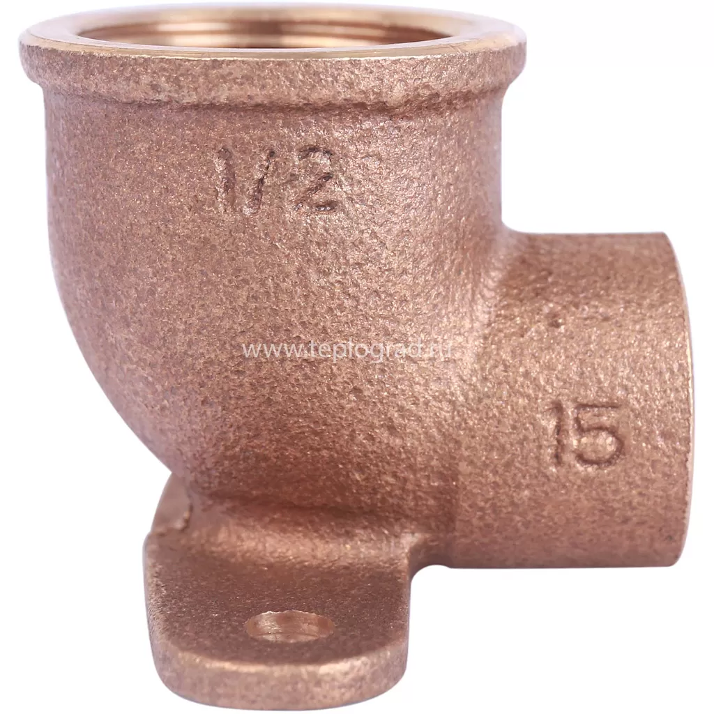 Настенная водорозетка 15x1/2 Sanha 4472g, бронза 144721512