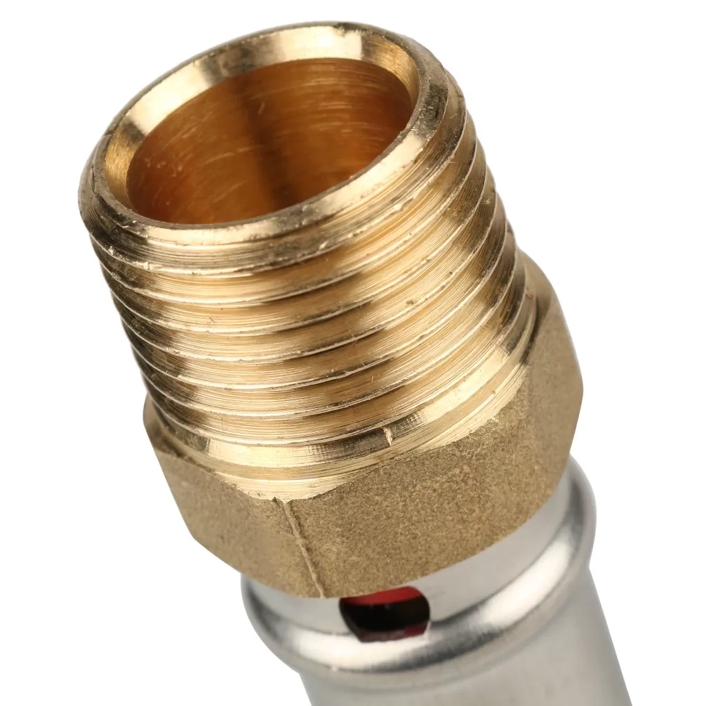 Переходник с наружной резьбой прессовой Stout 1/2 x 16 Переходник с наружной резьбой прессовой Stout 1/2 x 16