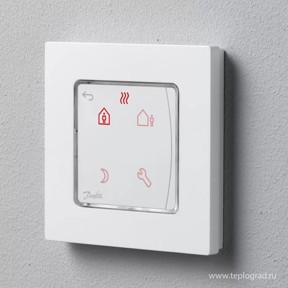 Программируемый комнатный термостат Danfoss Icon 230 В, встраиваемый