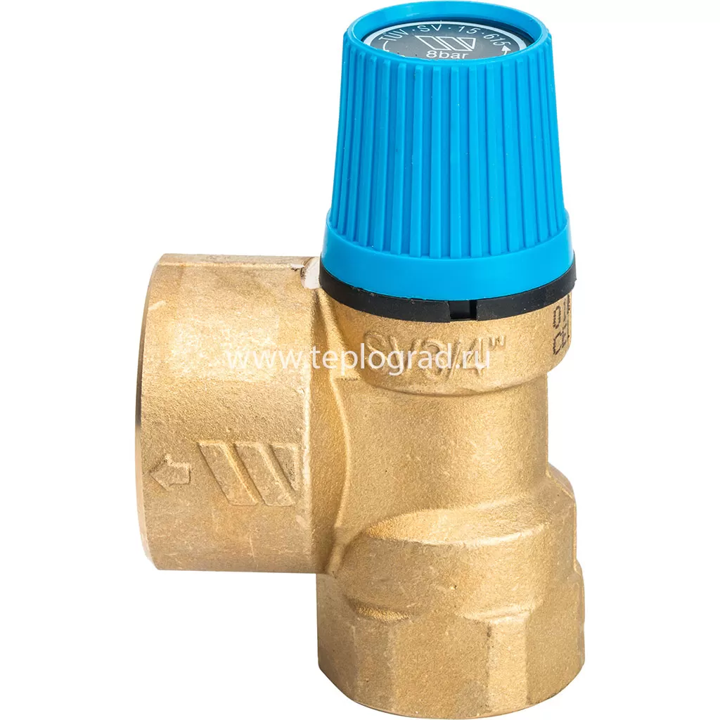 Предохранительный клапан Watts SVW 8-3/4, 8 бар для системы водоснабжения