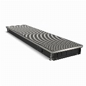 Конвектор внутрипольный Royal Thermo ATRIUM TURBO-80/300/1500-DG-U-NA с принудительной конвекцией