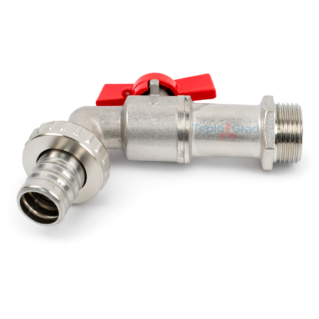 Кран шаровой Valfex 3/4" водоразборный со штуцером