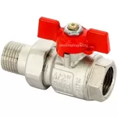 Кран шаровой Uni-fitt Etalon с американкой  НВ 1/2, ручка бабочка