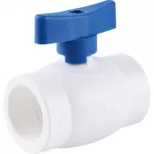 Мини шаровой кран Kalde 32 мм ручка синяя