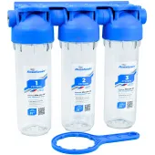 Магистральный фильтр Аквабрайт АБФ-3 1/2 SL10 1/2" тройной