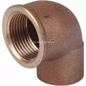 Угловой переход 22x3/4 ВП-ВР Sanha 4090g, бронза 140902234