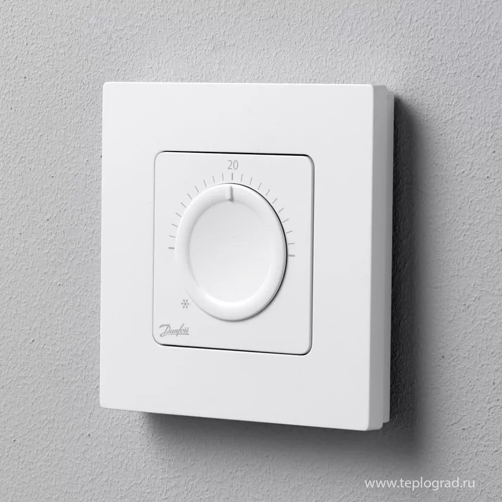 Дисковый комнатный термостат Danfoss Icon 230 В, накладной