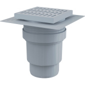 Душевой трап AlcaPlast APV11 150x150 DN110 регулируемый, вертикальный выпуск