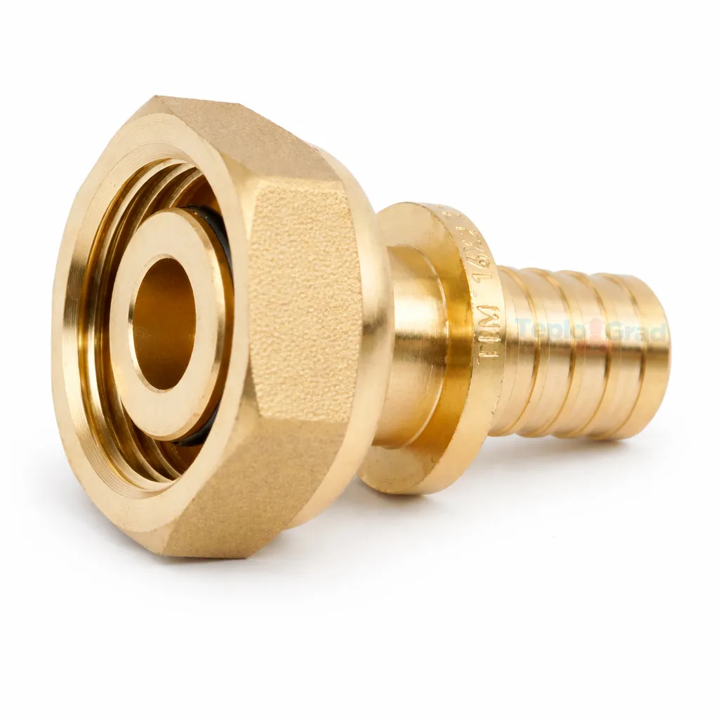 Муфта TIM с накидной гайкой 16(2.2)x3/4 евроконус