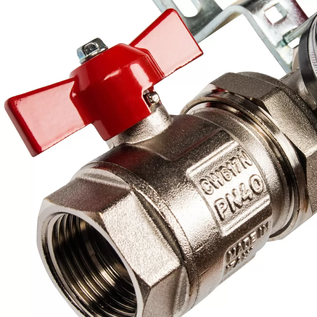 Коллектор из нержавеющей стали Stout в сборе с расходомерами 2 выхода Коллектор из нержавеющей стали Stout в сборе с расходомерами 2 выхода