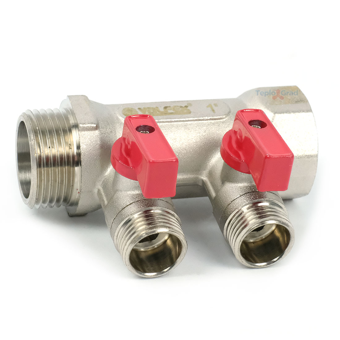 Коллектор Valfex с шаровыми кранами 1x1/2 на 2 выхода