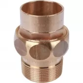 Сгон 42x11/2 ВП-НР Sanha 4331g с плоским уплотнением, бронза 1433142112