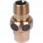 Сгон 18x1/2 ВП-НР Sanha 4341g самоуплотняющийся, бронза 143411812