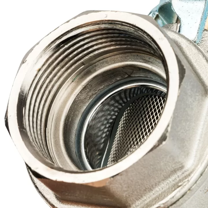 Шаровой кран Stout с фильтром ВР-ВР 1 1/4, ручка рычаг Шаровой кран Stout с фильтром ВР-ВР 1 1/4, ручка рычаг