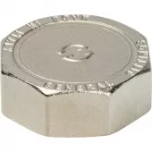 Заглушка 1 1/2 ВР никелированная Stout